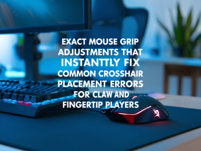 Exact mouse grip adjustments that instantly fix common crosshair placement errors for claw and fingertip players